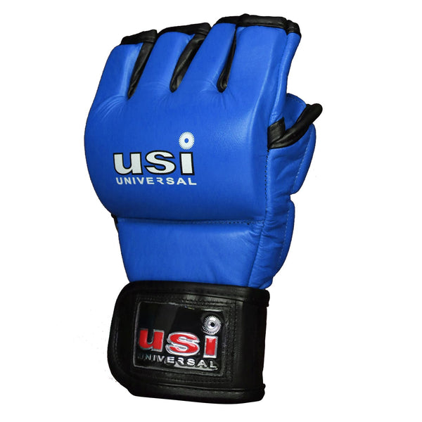 USI Universal 618E1 Amateur MMA Boxing Gloves – Open-Palm PU Grappling Gloves for Training, Bag Work, and Mixed Martial Arts Combat