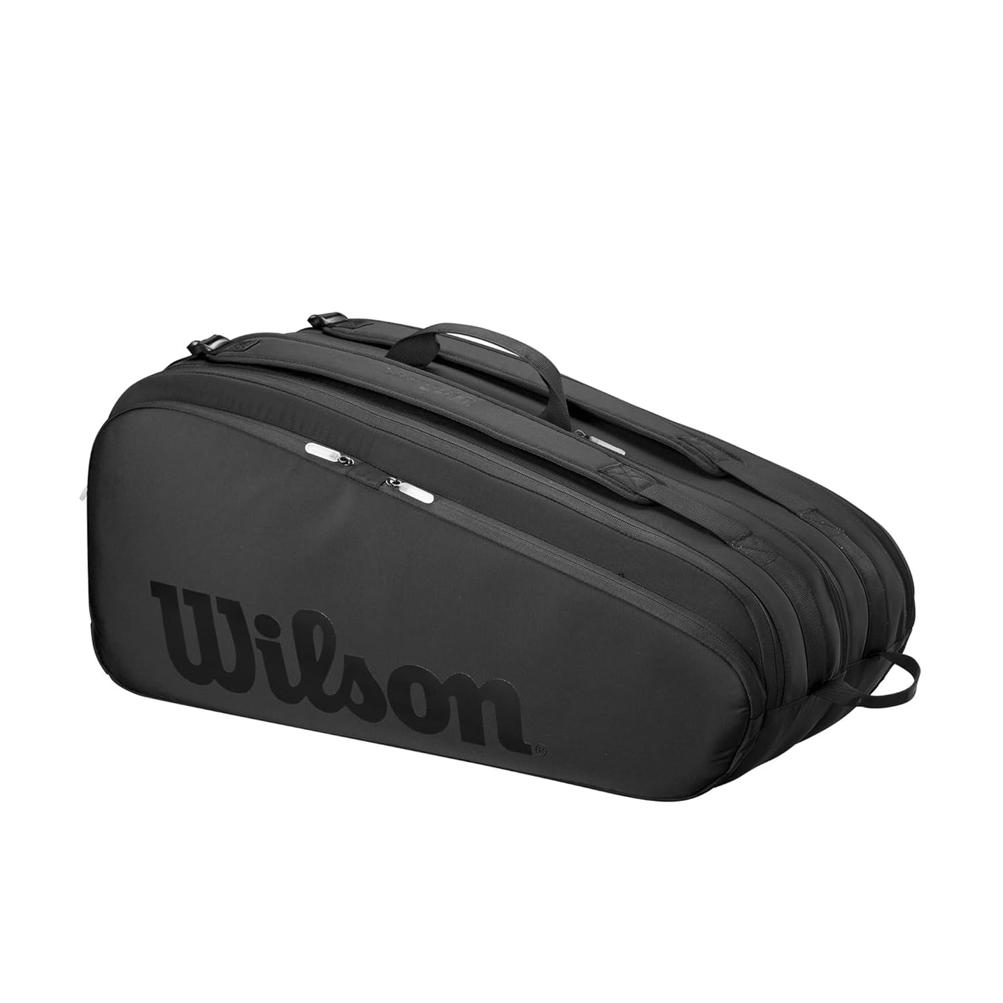 Wilson Noir Tour 12PK Racquet Bag – WR8029701001 - Black | Premium Tennis Bag for 12 Racquets | Sleek Design, Thermoguard Protection & Ample Storage - Best Price online Prokicksports.com