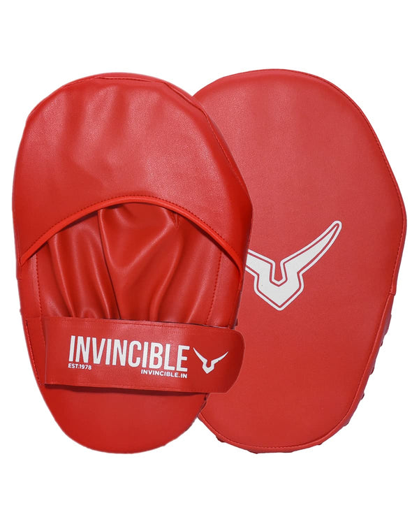 Invincible Classic Training Mitts, Red (One Size)