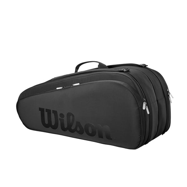 Wilson Noir Tour 12PK Racquet Bag – WR8029701001 - Black | Premium Tennis Bag for 12 Racquets | Sleek Design, Thermoguard Protection & Ample Storage
