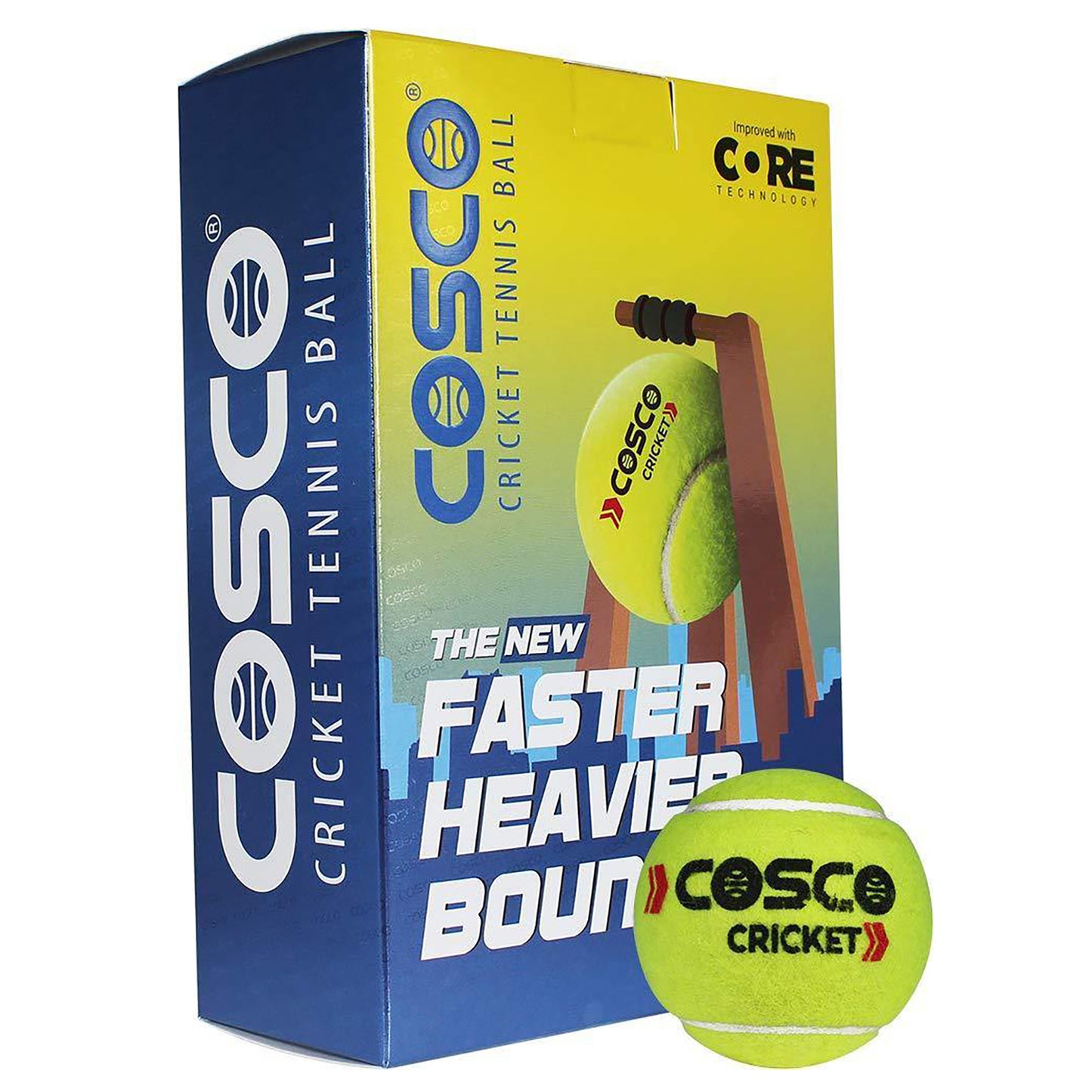 Cosco Light Cricket Tennis Ball, Pack of 6 - Best Price online Prokicksports.com
