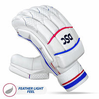 DSC Intense Speed Right Hand Cricket Batting Gloves | High-Density Foam, Reinforced Finger Protection | Adult RH