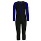 Speedo Boy's Swimwear Color Block All-in-1 Suit - Black/Amparo Blue - Best Price online Prokicksports.com
