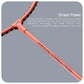 HUNDRED Powertek Star (2 Strung Rackets + 2pc Nylon Shuttlecocks), 16-18 LBS - Best Price online Prokicksports.com
