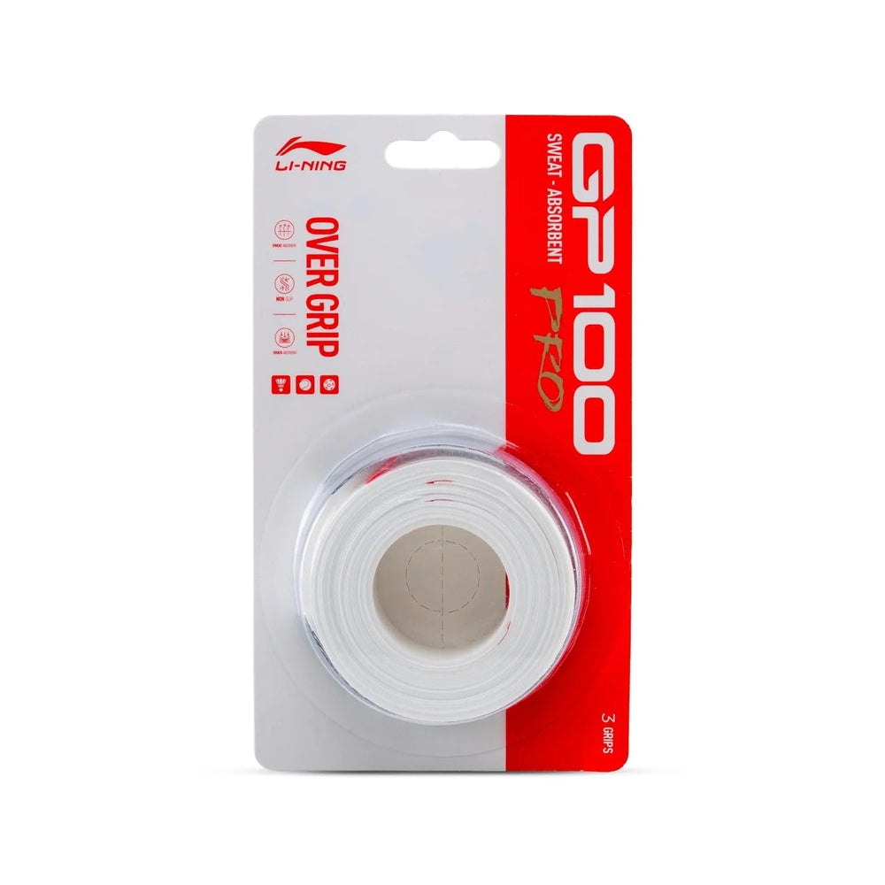 Li-Ning GP 100 Pro Overgrip (ASJV021) – Sweat-Absorbent, Non-Slip 0.6 mm PU Grip for Badminton, Tennis & Pickleball - Best Price online Prokicksports.com