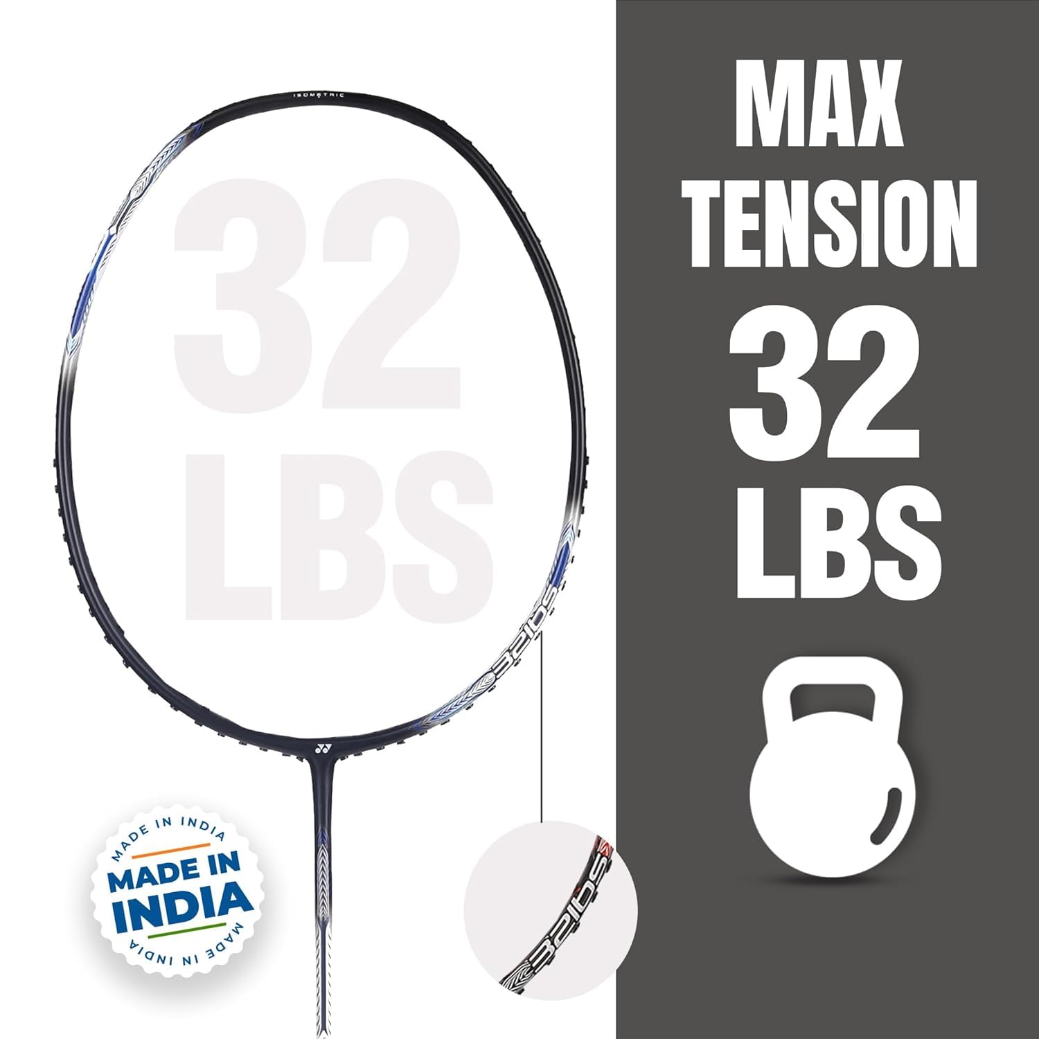 YONEX Astrox Attack 9 Strung Badminton Racquet | Head-Heavy Power | Isometric Head | Graphite Shaft | G4 Grip (4U) - Best Price online Prokicksports.com