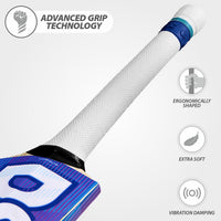 DSC BLU 22 Kashmir Willow Cricket Bat | Extended Power Zone, Massive Edges | Adult
