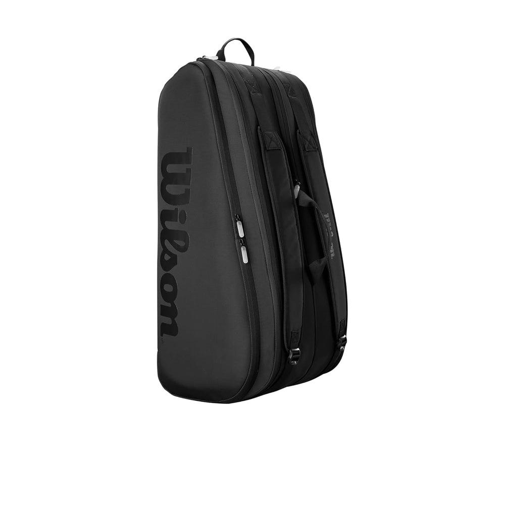Wilson Noir Tour 12PK Racquet Bag – WR8029701001 - Black | Premium Tennis Bag for 12 Racquets | Sleek Design, Thermoguard Protection & Ample Storage - Best Price online Prokicksports.com
