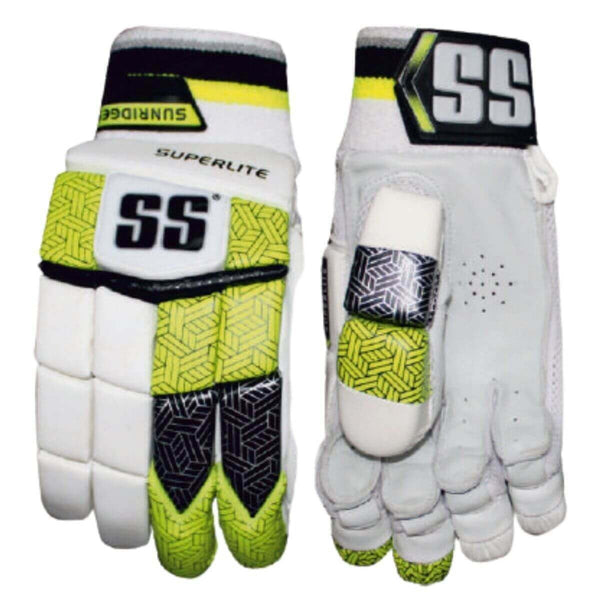 SS Superlite Cricket Batting Gloves - ( Men's ) Right Hand | Sheep Leather Palm & Fiber Protection