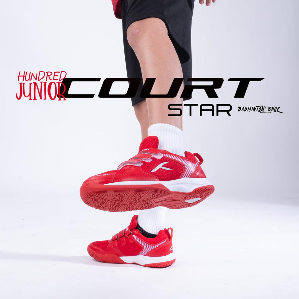 Hundred Court Star Junior Badminton Shoes - Best Price online Prokicksports.com