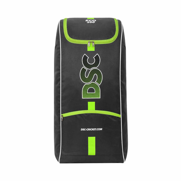DSC Eco 200 Cricket Kit Bag | Economical Travel Bag, Durable Polyester, Designer Zips, Two Padded Bat Pockets, Shoe Pocket, Adjustable Strap