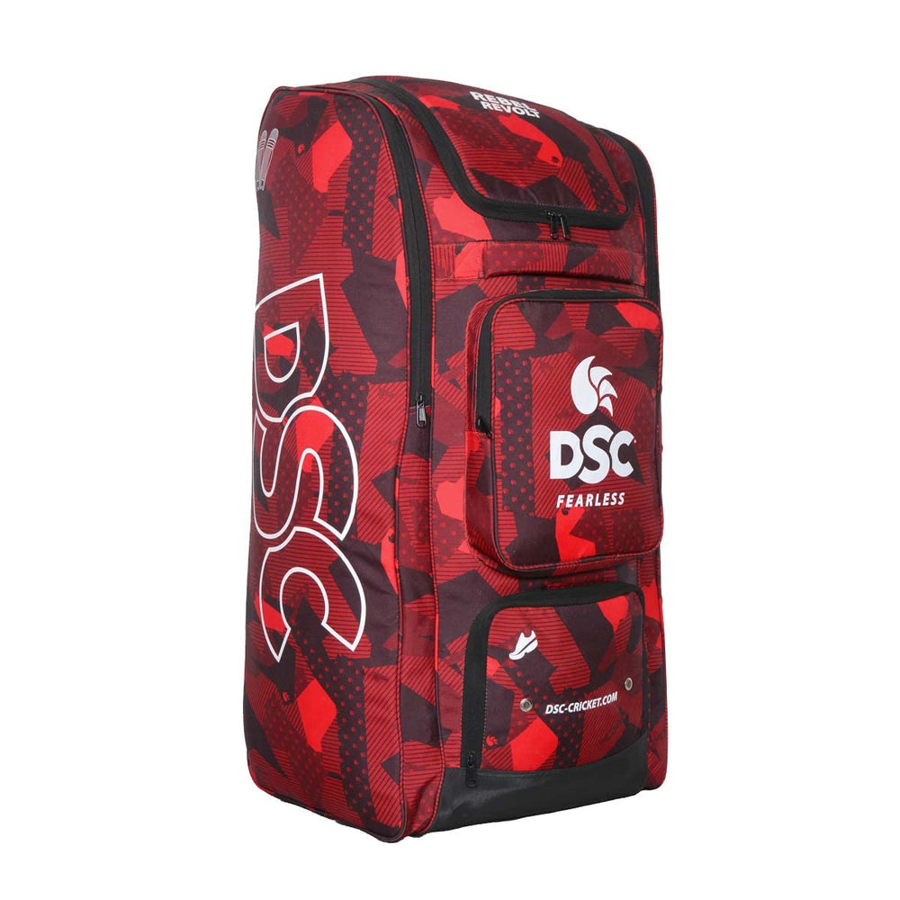 DSC Rebel Revolt Duffle Cricket Kit Bag |  Large Cricket Equipment Bag | Holds 3 Bats, Ventilated Shoe Compartment