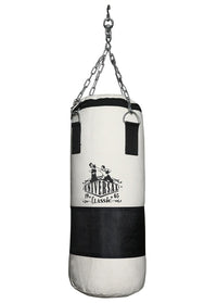 USI Universal 626C Classic Canvas Filled Boxing Punching Bag – White/Black, Durable Training Bag for Boxing, MMA & Fitness Workouts - Best Price online Prokicksports.com