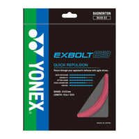 Yonex Exbolt 63 Badminton String - Light Pink | Ultra-Thin & High-Speed Control - Best Price online Prokicksports.com
