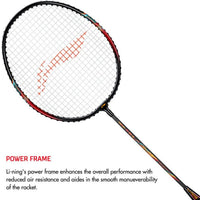 Li-Ning Smash XP 60 IV G5 Strung Badminton Racquet Black/Red – Lightweight, High-Tension Graphite for Intermediate & Advanced Players - Best Price online Prokicksports.com