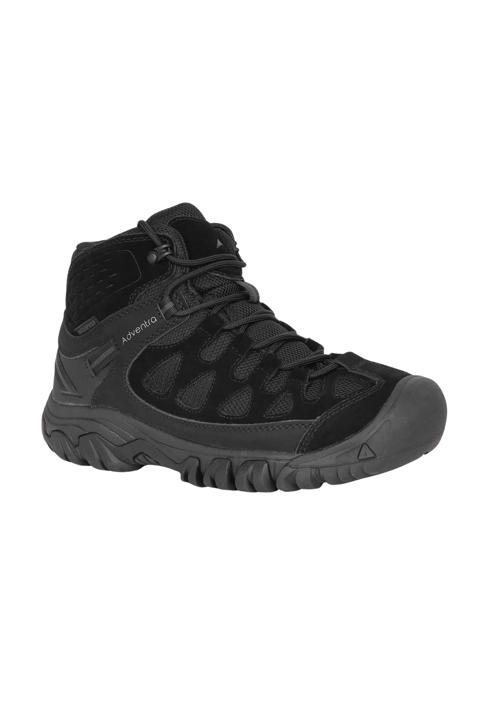 Waterproof Mid Ankle Hiking Shoes with Suede Upper (ET1113) | Synthetic Suede, EVA Cushioned Midsole, Deep-Lug Anti-Skid Outsole, Reflective Tape, All Season