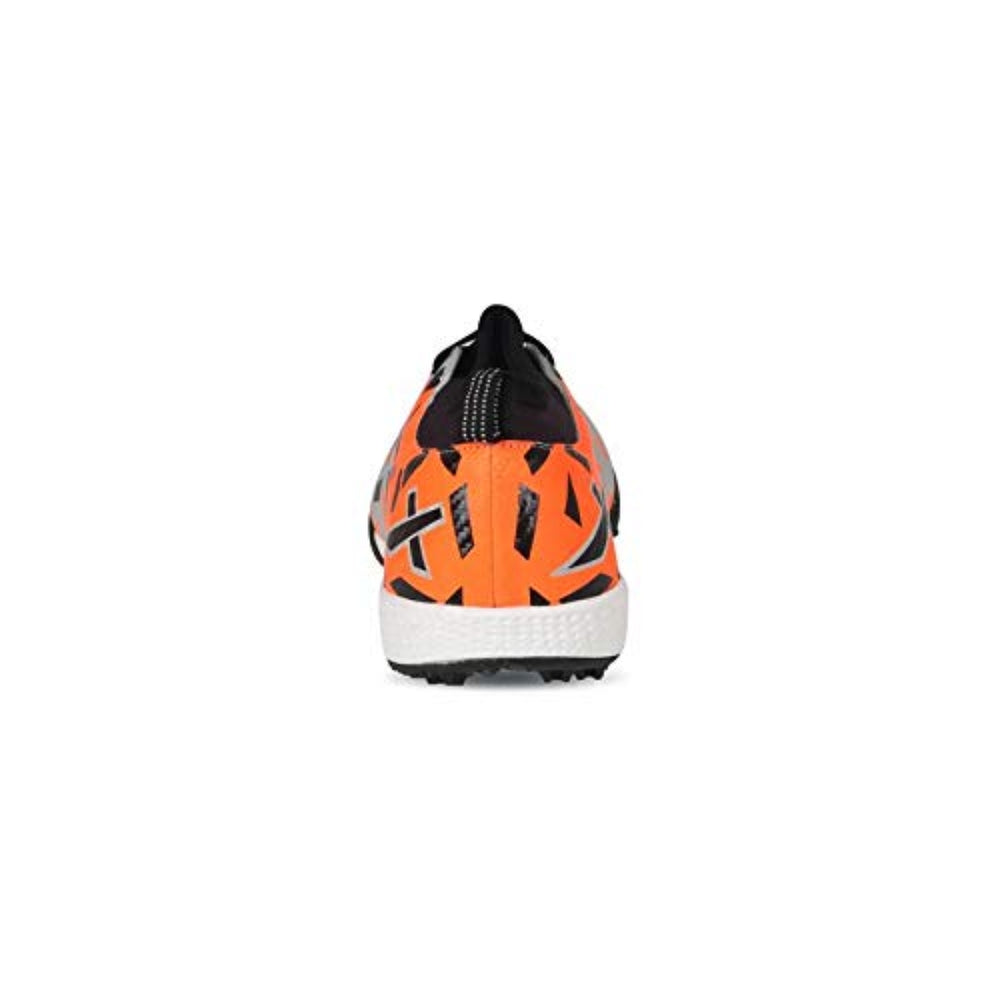 Vector X Flame Indoor Football Shoes – Lightweight Futsal Shoes with Non-Marking Rubber Sole, Superior Grip & Comfort for Indoor Court Play, Silver/Orange - Best Price online Prokicksports.com
