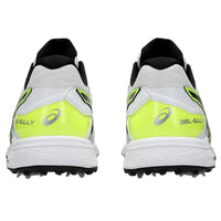 ASICS Men's Gel-Gully 7 Cricket Shoes (Metal Spikes) | GEL Cushioning | Breathable Mesh | White/Safety Yellow - Best Price online Prokicksports.com