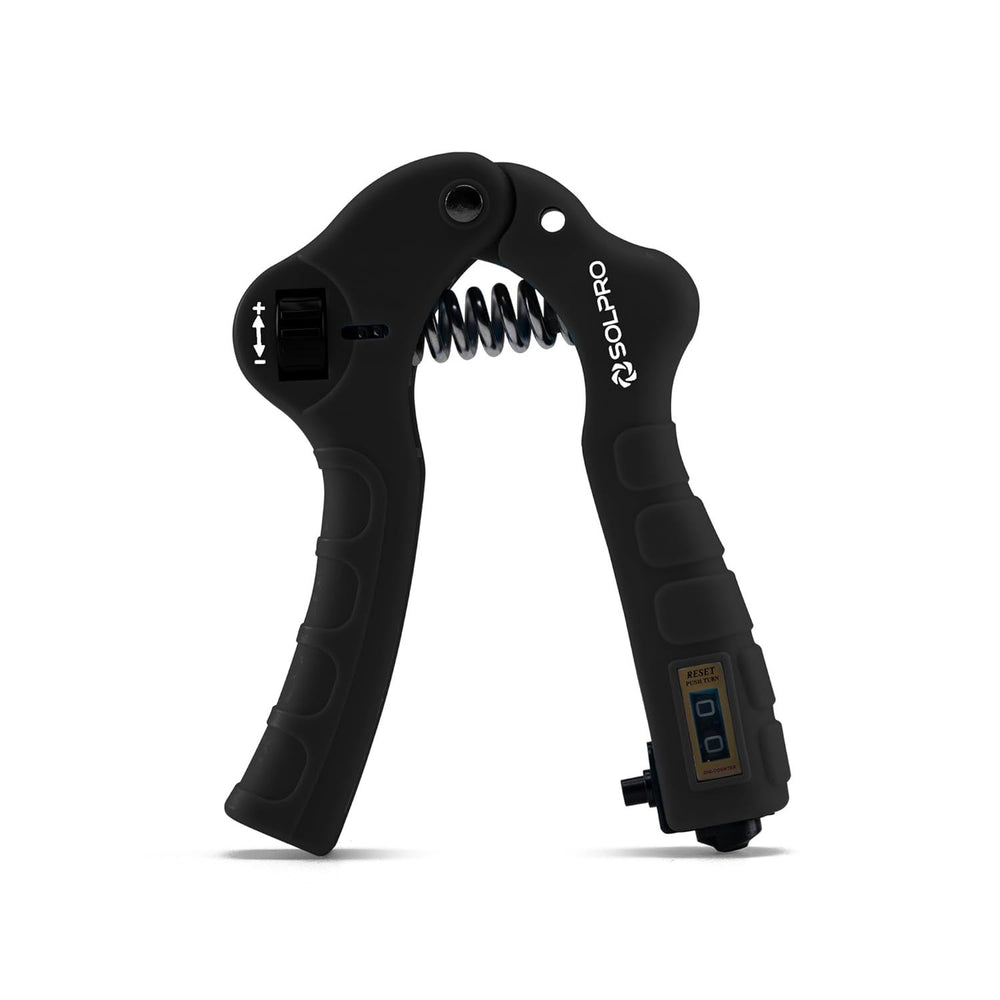 Solpro SHX-052 Grippax Adjustable Hand Grip Strengthener – 5-60kg Resistance, Mechanical Counter, Forearm, Wrist & Finger Exerciser for Men & Women, Home/Gym/Rehab Workouts - Best Price online Prokicksports.com