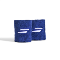 Skechers Performance Wrist Band (Pack of 1 Pair) | High-Absorbency Cotton Blend | Elasticated Sweatband for Gym, Tennis & Running - Best Price online Prokicksports.com