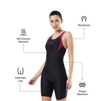 Speedo Women’s Endurance 10 Essential Panel Racerback Legsuit – Performance Swimwear - Best Price online Prokicksports.com