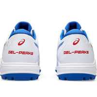 ASICS Gel-Peake 2 Cricket Shoes (Men) | Rubber Outsole | Breathable Mesh | Rearfoot GEL Cushioning | White/Atlantis Blue - Best Price online Prokicksports.com