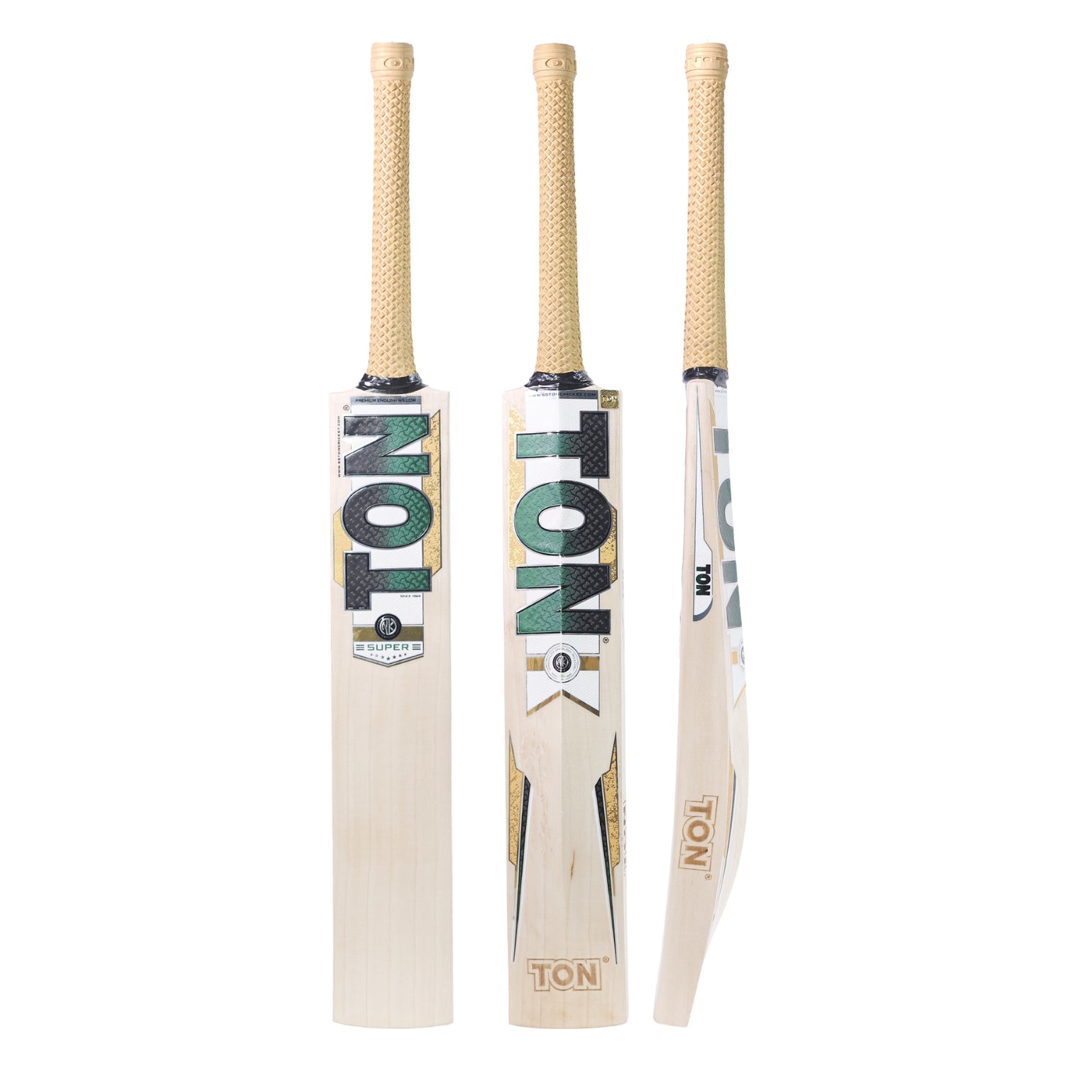SS TON Super English Willow Cricket Bat | Premium Grade Willow with Thick Edges, Mid Sweet Spot & Sarawak Cane Handle for All-Round Performance - Best Price online Prokicksports.com