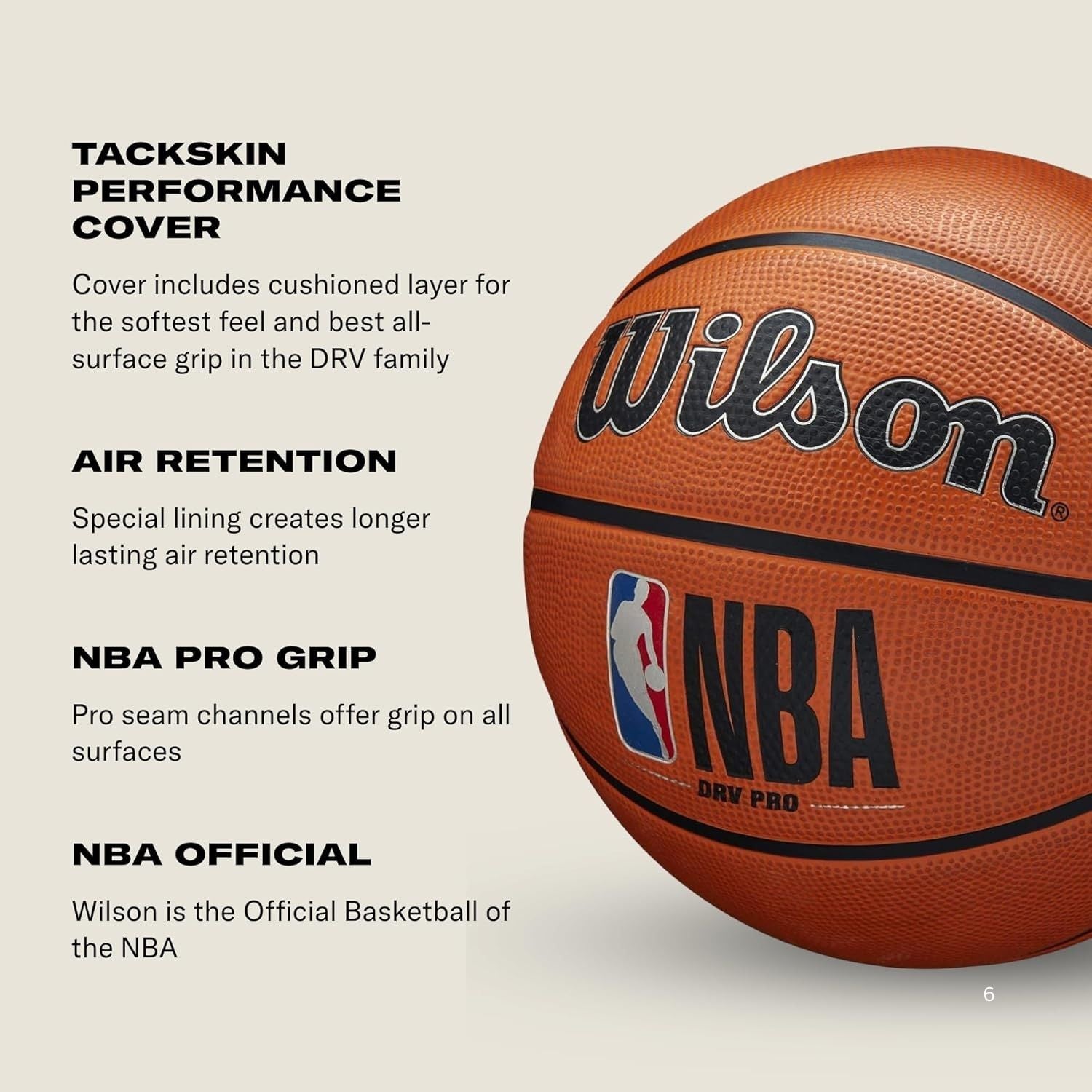 Wilson NBA DRV Pro Basketball Size 7 | Outdoor Performance Ball with Deep Channel Grip | Brown – WTB9100XB07 - Best Price online Prokicksports.com