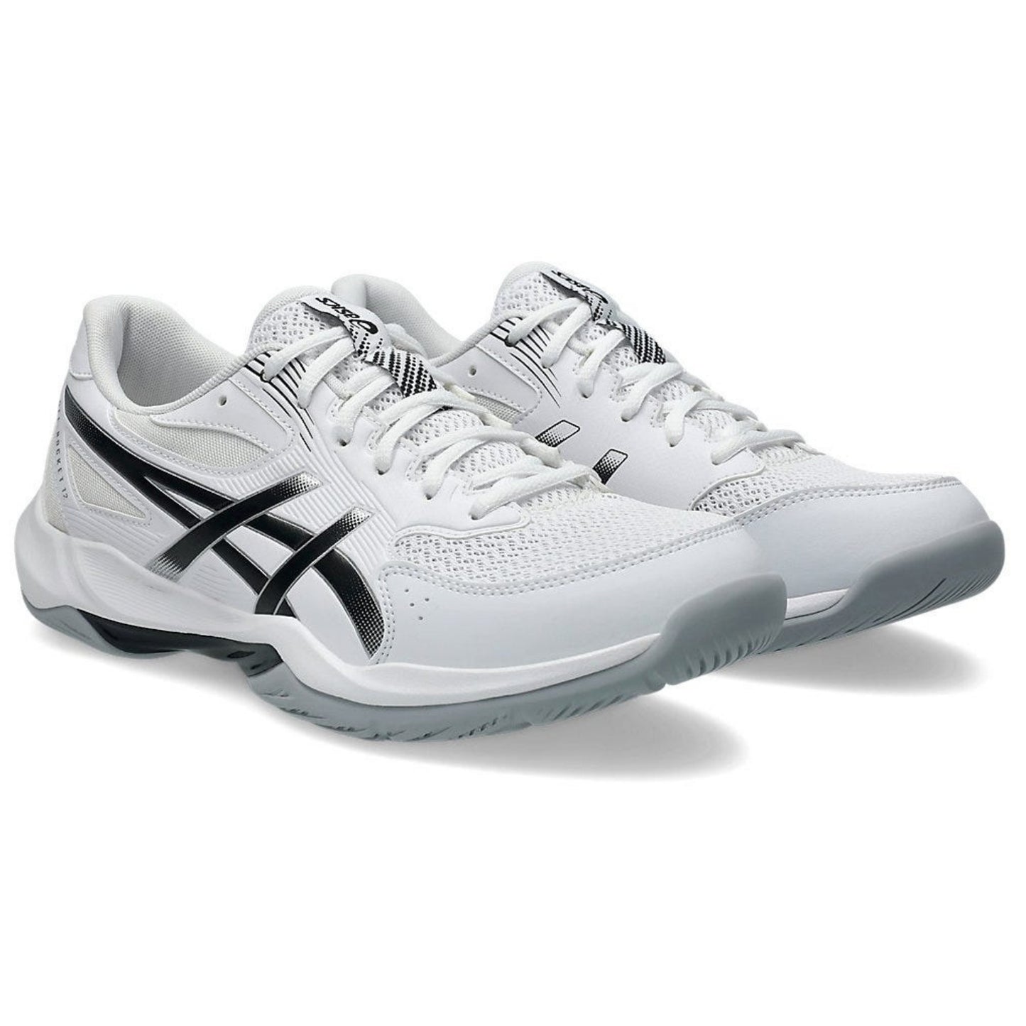 ASICS Gel-Rocket 12 Men’s Indoor Court Badminton Shoes – White/Black, GEL™ Cushioning, Non-Mark Rubber, Breathable Mesh, Stability & Grip - Best Price online Prokicksports.com