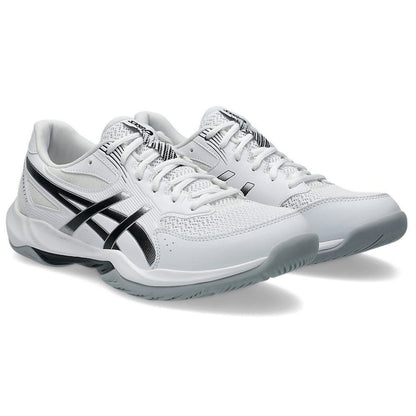 ASICS Gel-Rocket 12 Men’s Indoor Court Badminton Shoes – White/Black, GEL™ Cushioning, Non-Mark Rubber, Breathable Mesh, Stability & Grip - Best Price online Prokicksports.com