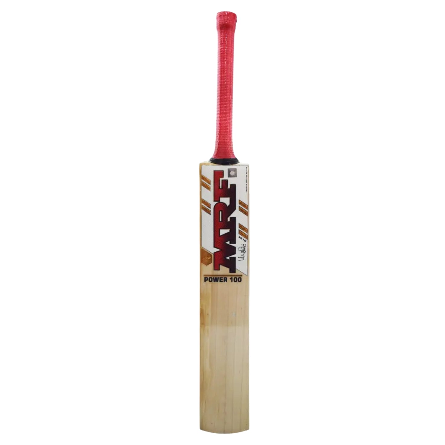 MRF Power 100 English Willow Cricket Bat – Short Handle, Professional Grade for Powerful Stroke Play - Best Price online Prokicksports.com