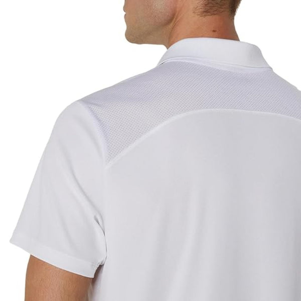 ASICS COURT POLO (M) – Brilliant White | Lightweight, Breathable & Quick-Dry Men’s Sports Polo for Training and Matches