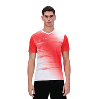 Hundred HBTS-5M267 V-Neck Badminton T-Shirt – Men Quick Dry Lightweight Sports Tee for Badminton, Gym & Training - Best Price online Prokicksports.com