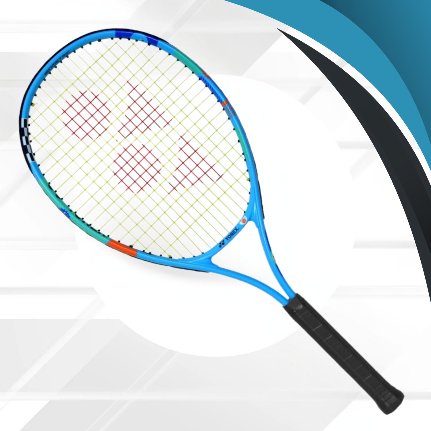 Yonex JR 26 Strung Tennis Racquet – Junior Aluminium Frame with ISOMETRIC Head Shape for Advanced Beginners (240g, G2 3 7/8) - Best Price online Prokicksports.com