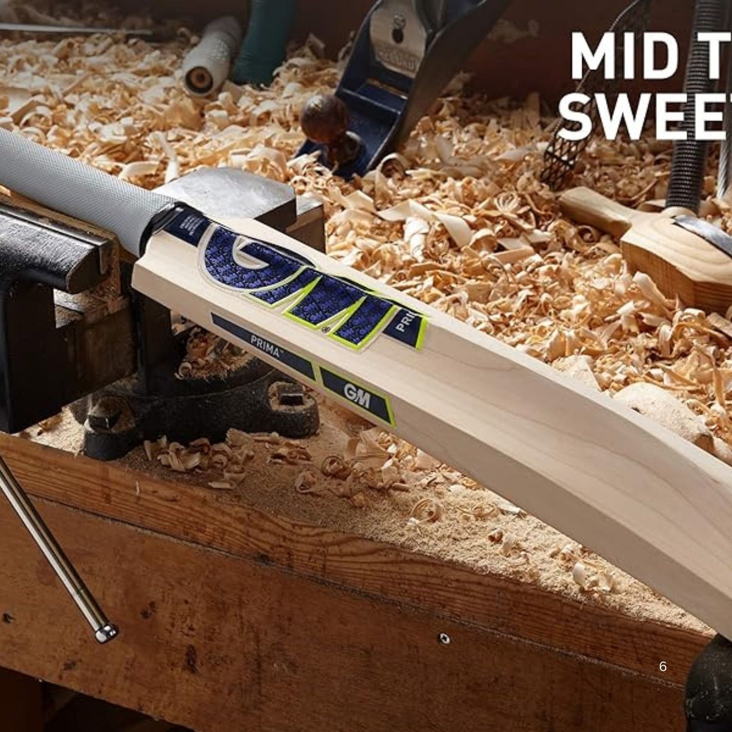 GM Prima 505 English Willow Cricket Bat – SH Mens | Grade 3 Willow, Full Profile, Massive Edges, Pronounced Bow, Lightweight | Factory Knocked-In, GM NOW! - Best Price online Prokicksports.com