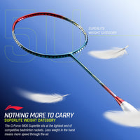 Li-Ning G-Force 6900 Superlite Unstrung Badminton Racquet, 5U G6 | Ultralite Carbon Technology | Fast Swing