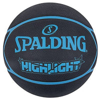 Spalding Highlight Rubber Basketball – Size 7 (29.5), Full Pebbled All‑Surface Grip, Indoor/Outdoor Training & Match Ball - Best Price online Prokicksports.com