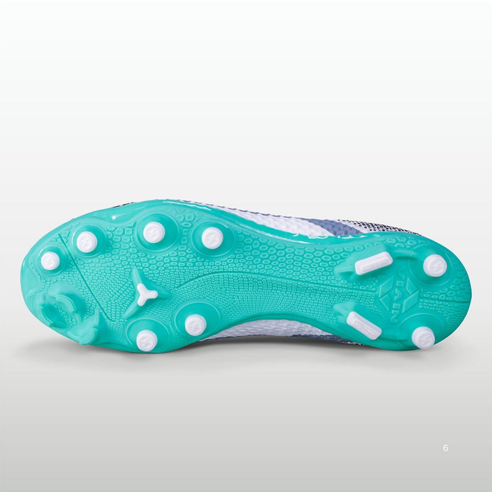 NIVIA Dagger Football Shoes – TPU Fusion Zero-Stitch Upper, Mesh Layered, EVA Sockliner, High-Traction TPU Outsole | Precision Grip, Lightweight Speed, Control for Hard Ground - Best Price online Prokicksports.com
