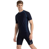 Speedo Short Sleeve Suntop & Aqua Shorts for Boys | Comfortable UV Protection Swimwear Set - Best Price online Prokicksports.com