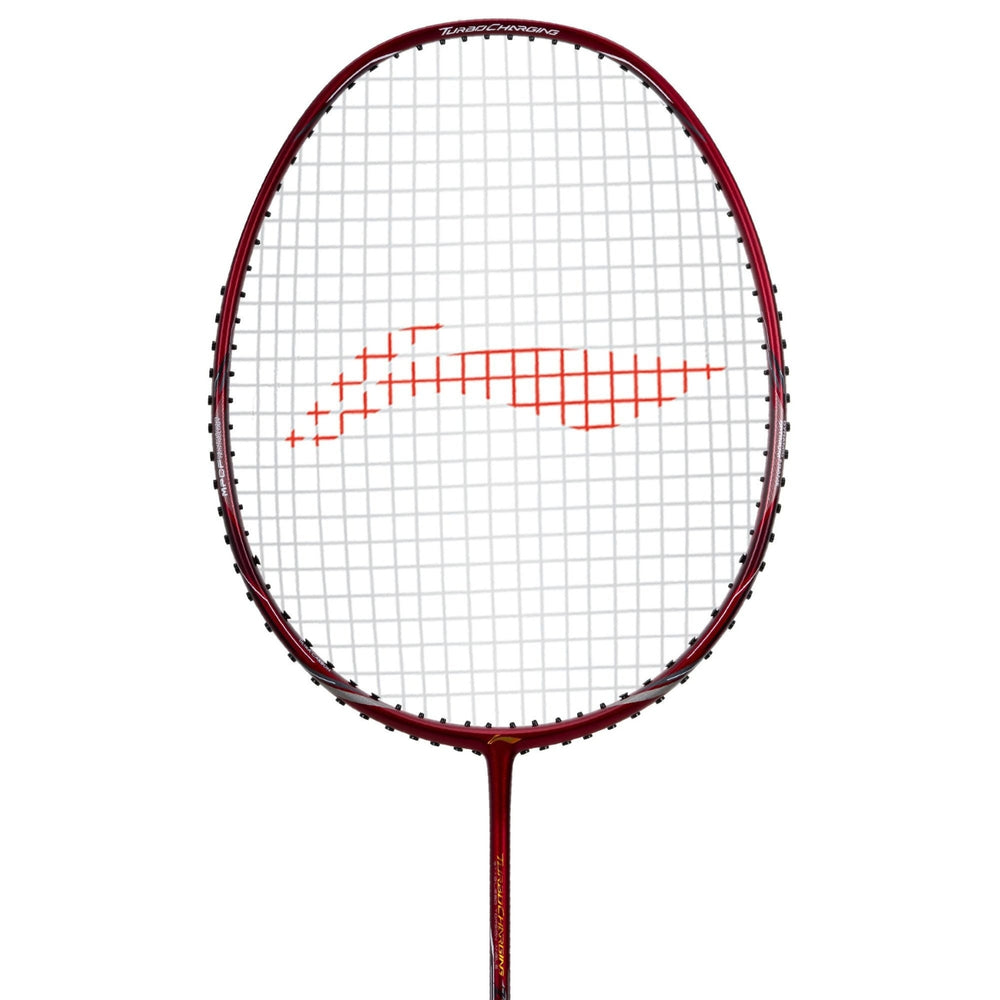 Li-Ning Turbo Charging Z Combat Strung Badminton Racquet - Red, High-Tension Graphite Racket, Aerodynamic Frame, Medium Flex, Lightweight Design for Speed, Power & Control - Best Price online Prokicksports.com