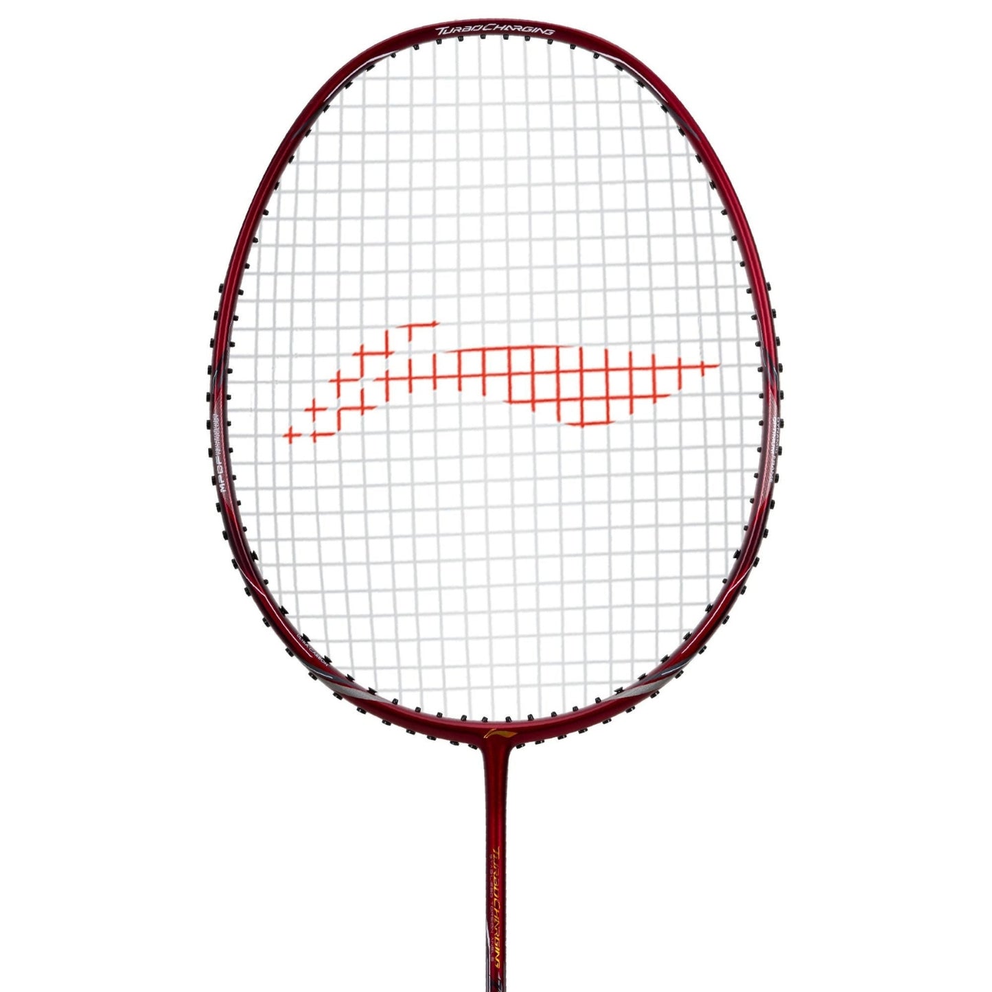 Li-Ning Turbo Charging Z Combat Strung Badminton Racquet - Red, High-Tension Graphite Racket, Aerodynamic Frame, Medium Flex, Lightweight Design for Speed, Power & Control - Best Price online Prokicksports.com