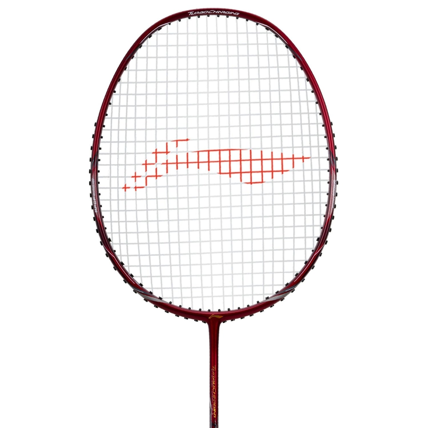 Li-Ning Turbo Charging Z Combat Strung Badminton Racquet - Red, High-Tension Graphite Racket, Aerodynamic Frame, Medium Flex, Lightweight Design for Speed, Power & Control - Best Price online Prokicksports.com