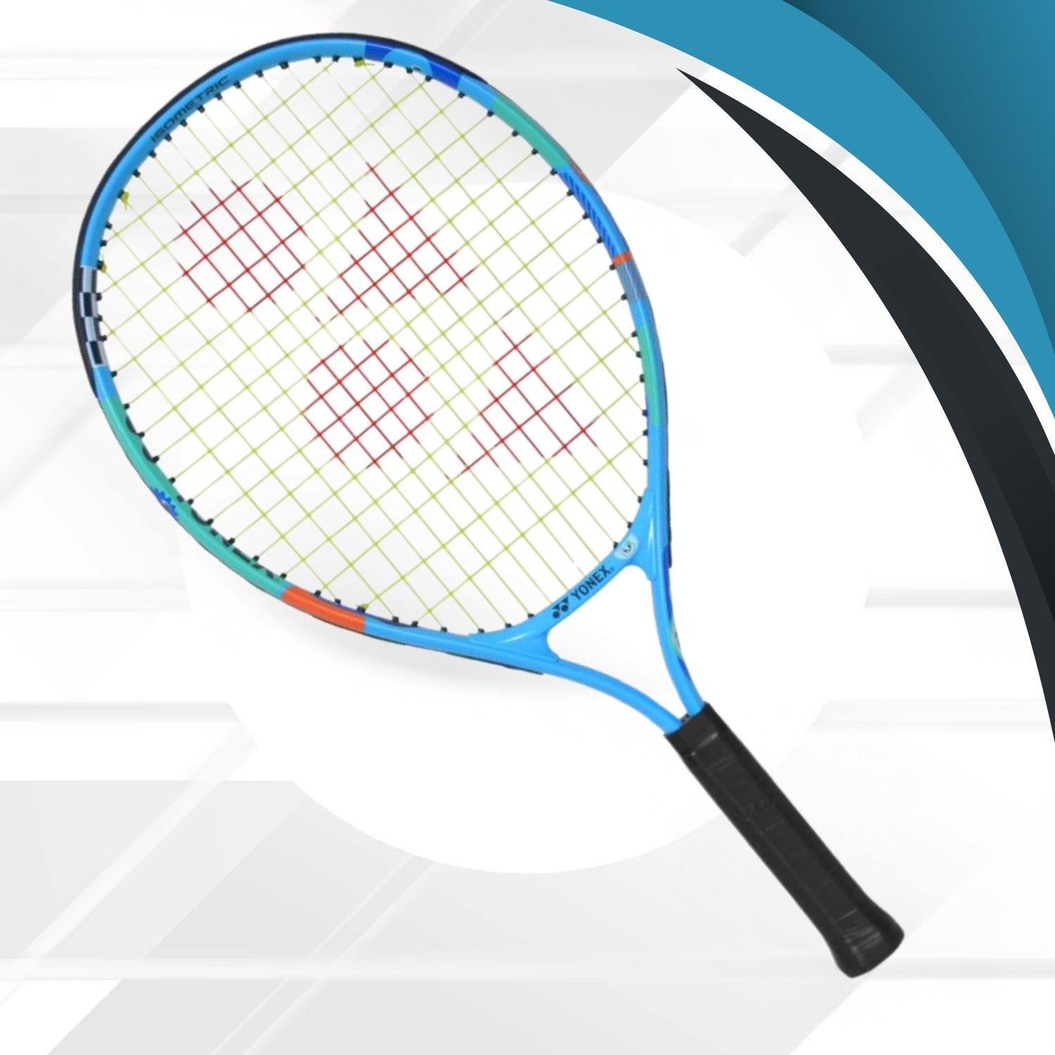 Yonex JR 21 Strung Tennis Racquet – Junior Aluminium Frame with ISOMETRIC Head Shape for Kids Beginners (185g, G4 5 3/8) - Best Price online Prokicksports.com