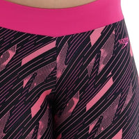 Speedo JF HypbmAOP Swim Capri – True Navy/Electric Pink/Fandango Pink | Chlorine-Resistant Capri with Stretch Fit & Sun Protection - Best Price online Prokicksports.com