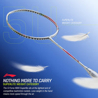 Li-Ning G-Force 6800 Superlite Unstrung Badminton Racquet, 5U G6 | Head Heavy, Flexible Shaft, Dynamic Optimum Frame