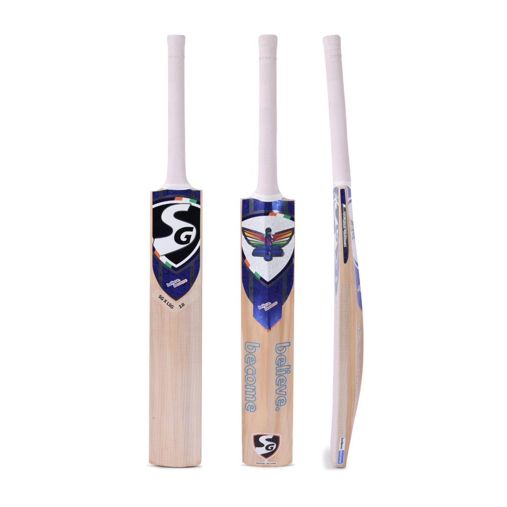 SG X LSG 2.0 Kashmir Willow Cricket Bat | Lightweight (1100-1200g) | Power Balance Profile | Lucknow Super Giants Team Design - Best Price online Prokicksports.com