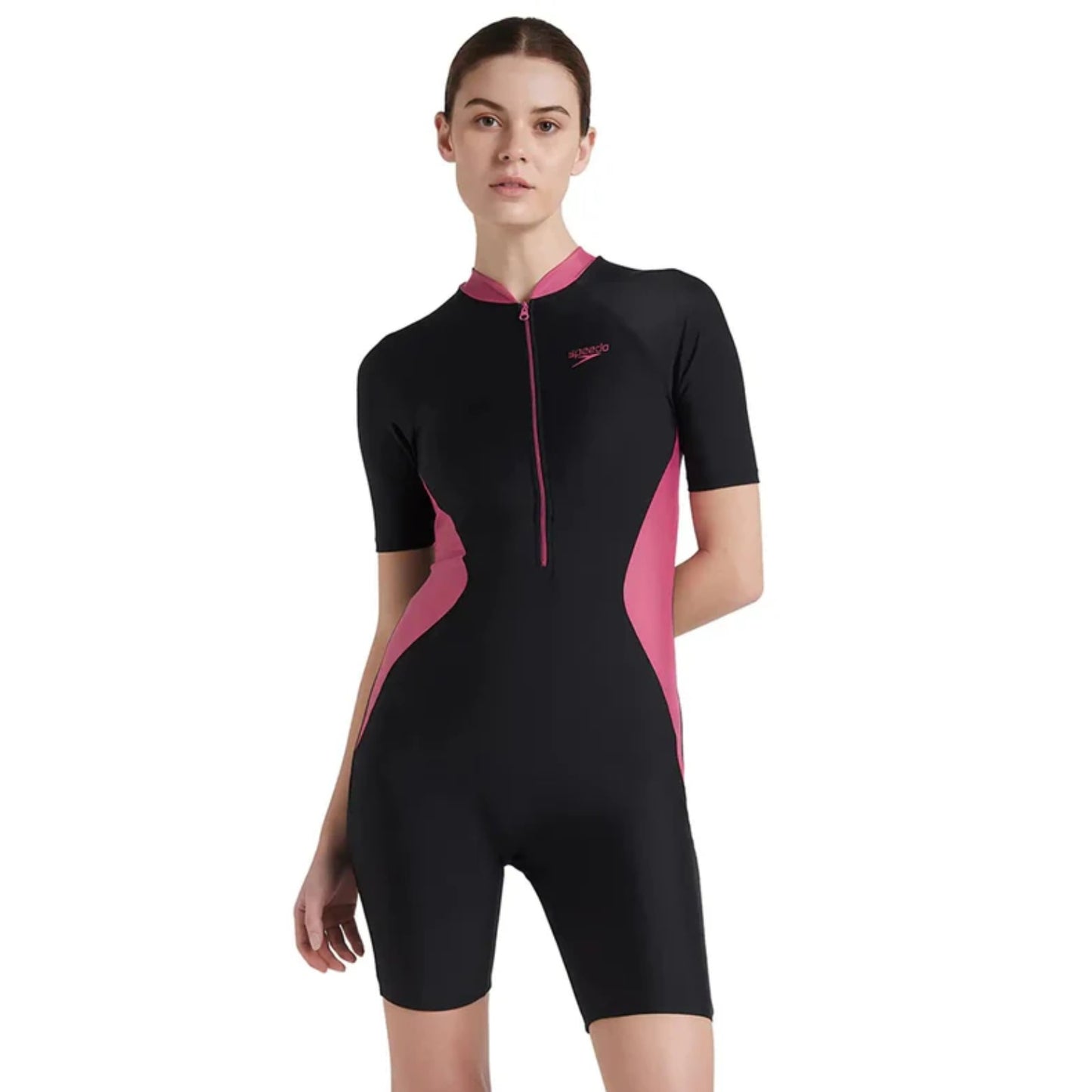 Speedo AF Zip Front SS Kneesuit – Women’s Short Sleeve Swimwear - Best Price online Prokicksports.com