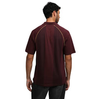 PUMA x RCB Striper Polo II Polo T-Shirt for Men | Classic Collar with Button Placket, Knitted Fabric & Official RCB Branding - Best Price online Prokicksports.com