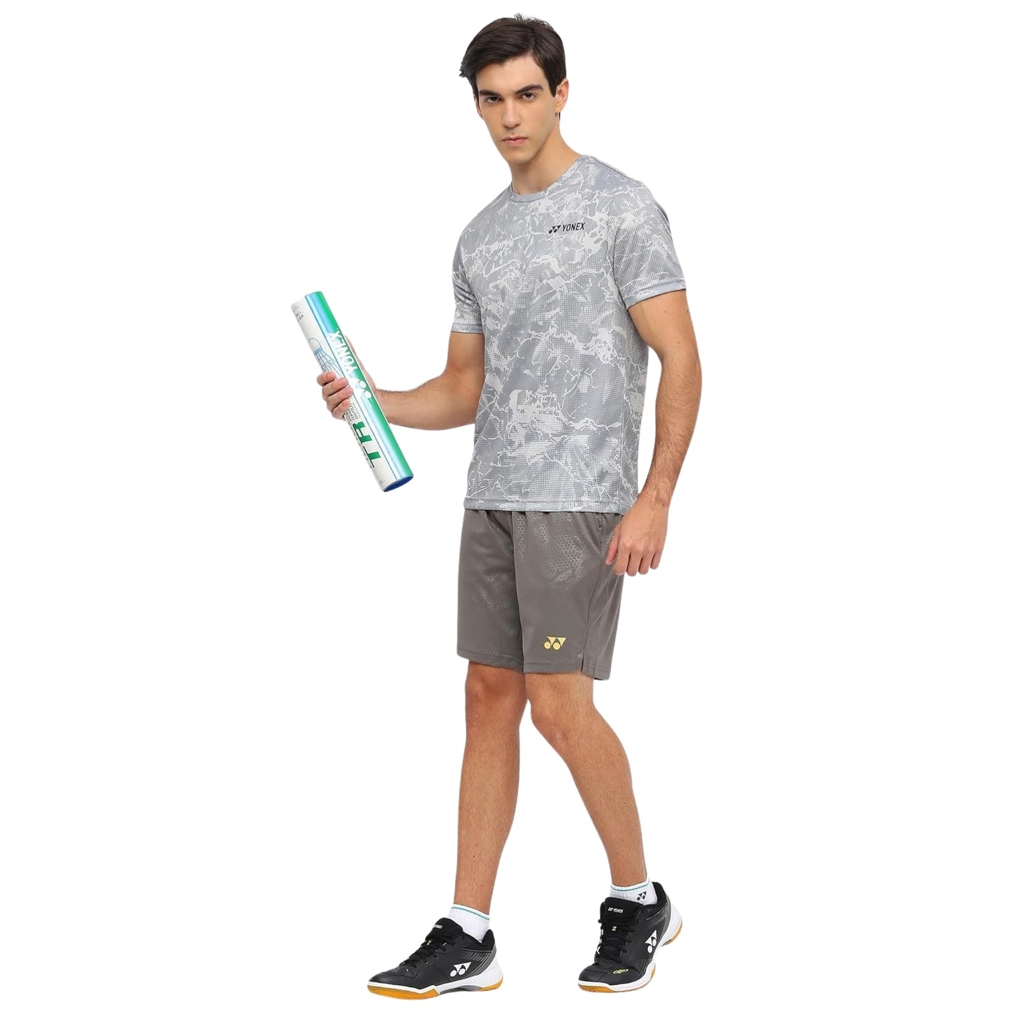 Yonex 2963 Men’s Round Neck T‑Shirt – TruDry Quick‑Dry Polyester, Lightweight & Breathable Essentia 3 Badminton/Tennis Tee - Best Price online Prokicksports.com