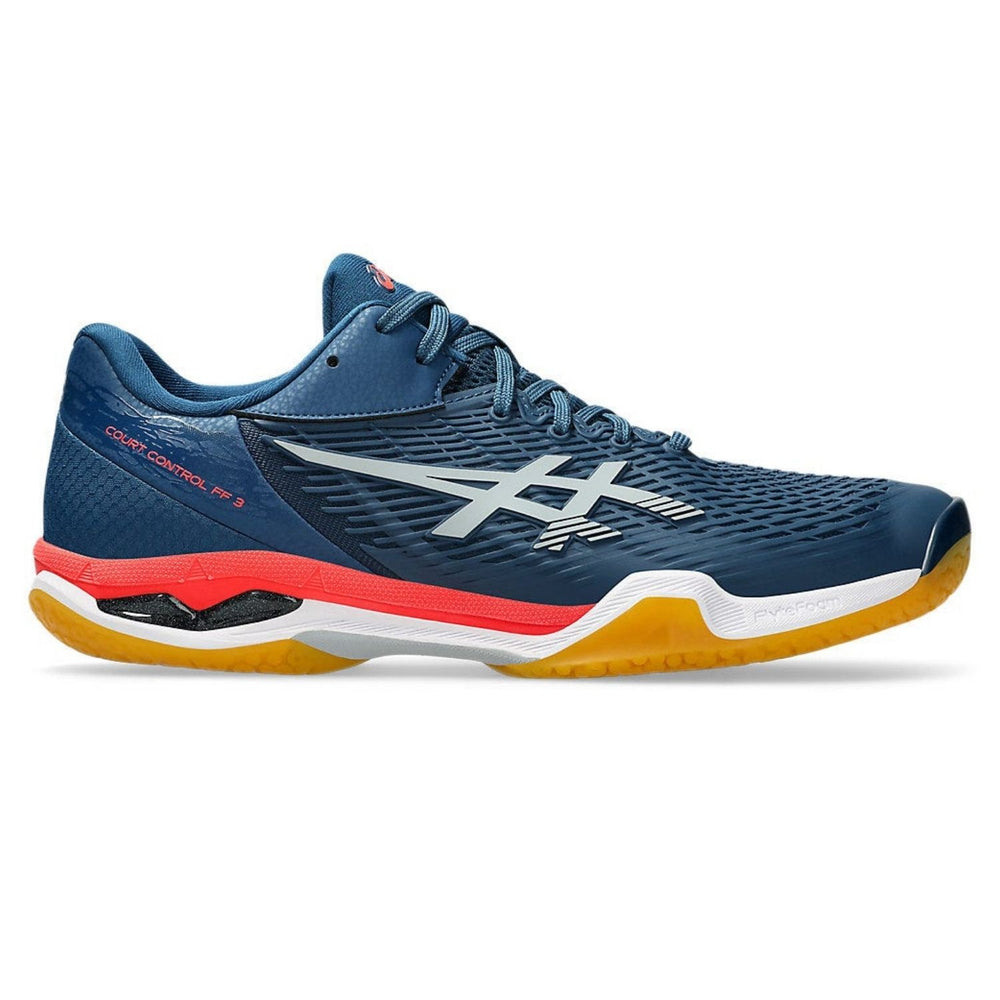 ASICS COURT CONTROL FF 3 Men’s Indoor Court Shoes – Professional Badminton, Tennis & Volleyball Shoes – Mako Blue / Piedmont Grey - Best Price online Prokicksports.com
